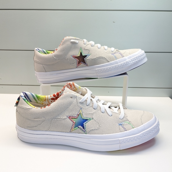 Converse One Star Low Pride Family Unity Leather Casual Sneakers Size Men's 11 - Picture 3 of 11